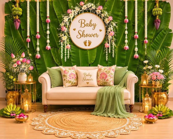 Baby Shower Floral Decoration