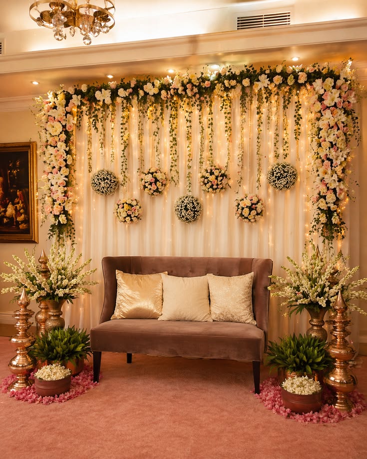 Elegant Engagement Flower Decoration
